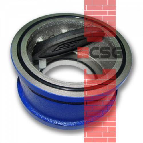 Клапан обратный чугун поворотн аналог 19ч21бр Ду 80 Ру16 межфл заслонка чугун БЛМЗ, DN 80