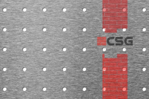 Лист перфорированный 1х1000х2000, марка 08пс,  Rg 5-25