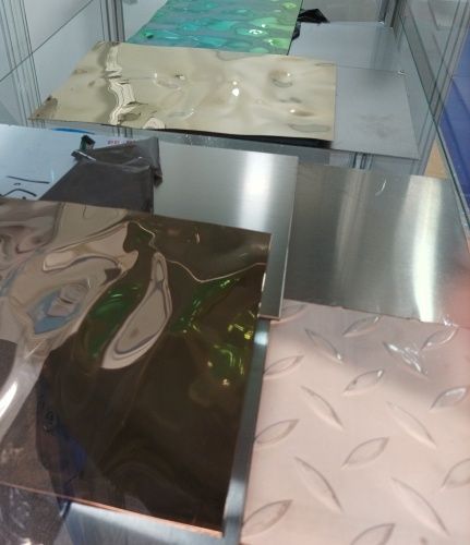 Лист нитрид титана 0,4х1000х2000 AISI 304 зеркало глянец