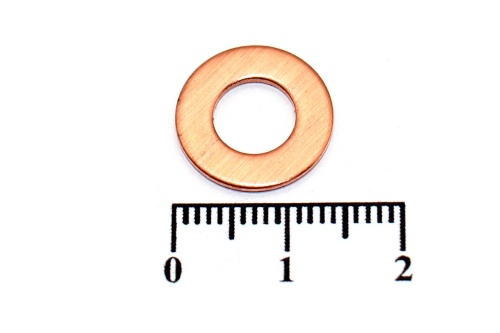 Шайба медная 7х14х1.0