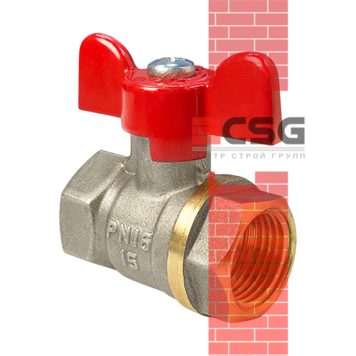 Кран шаровой латунь Стандарт 220 Ду50 Ру16 ВР полнопроходной рычаг ГАЛЛОП 103249 арт.1213323CDEK