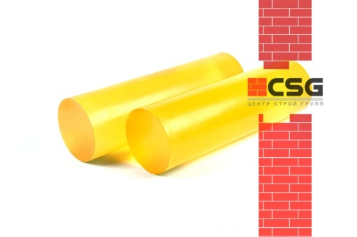 Полиуретан стержень Ф 250 мм ШОР А85 (500 мм, 30.2 кг, жёлтый) Китай